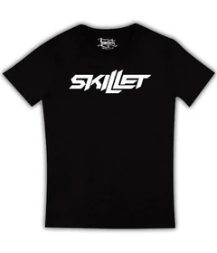 Прикольные футболки: Skillet логотип на черной